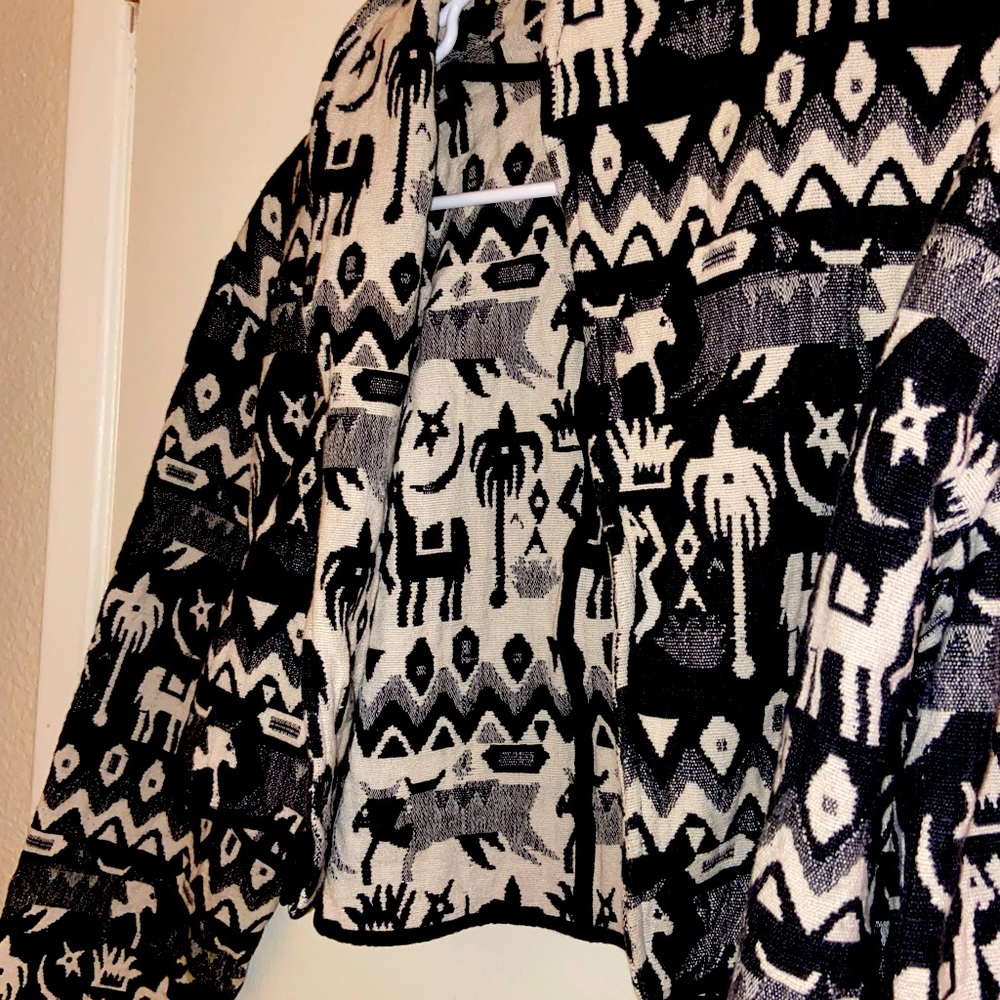 Cropped Native Print Jacket